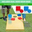 GoSports Premium 4 ft x 2 ft Regulation Competition-Ready Cornhole Board Set - Thick Wooden Board with Stop and Slide Bags - Complete Set for Yard Games, Backyard Outdoor Party Events