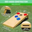 GoSports Premium 4 ft x 2 ft Regulation Competition-Ready Cornhole Board Set - Thick Wooden Board with Stop and Slide Bags - Complete Set for Yard Games, Backyard Outdoor Party Events
