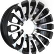 eCustomrim Aluminum Trailer Wheel 16X6 16 Inch Avalanche Style 8 Lug On 6.5 Inch Center Rim 4.90 Center Bore