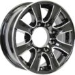 eCustomrim Aluminum Trailer Wheel 16X6 16 Inch Thoroughbred Style 8 Lug On 6.5 Inch Center Rim