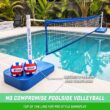 GoSports Splash Net Elite Pool Volleyball Game with Water Weighted Bases - Adjustable Net for Inground Pools