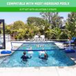 GoSports Splash Net Elite Pool Volleyball Game with Water Weighted Bases - Adjustable Net for Inground Pools