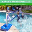 GoSports Splash Net Elite Pool Volleyball Game with Water Weighted Bases - Adjustable Net for Inground Pools