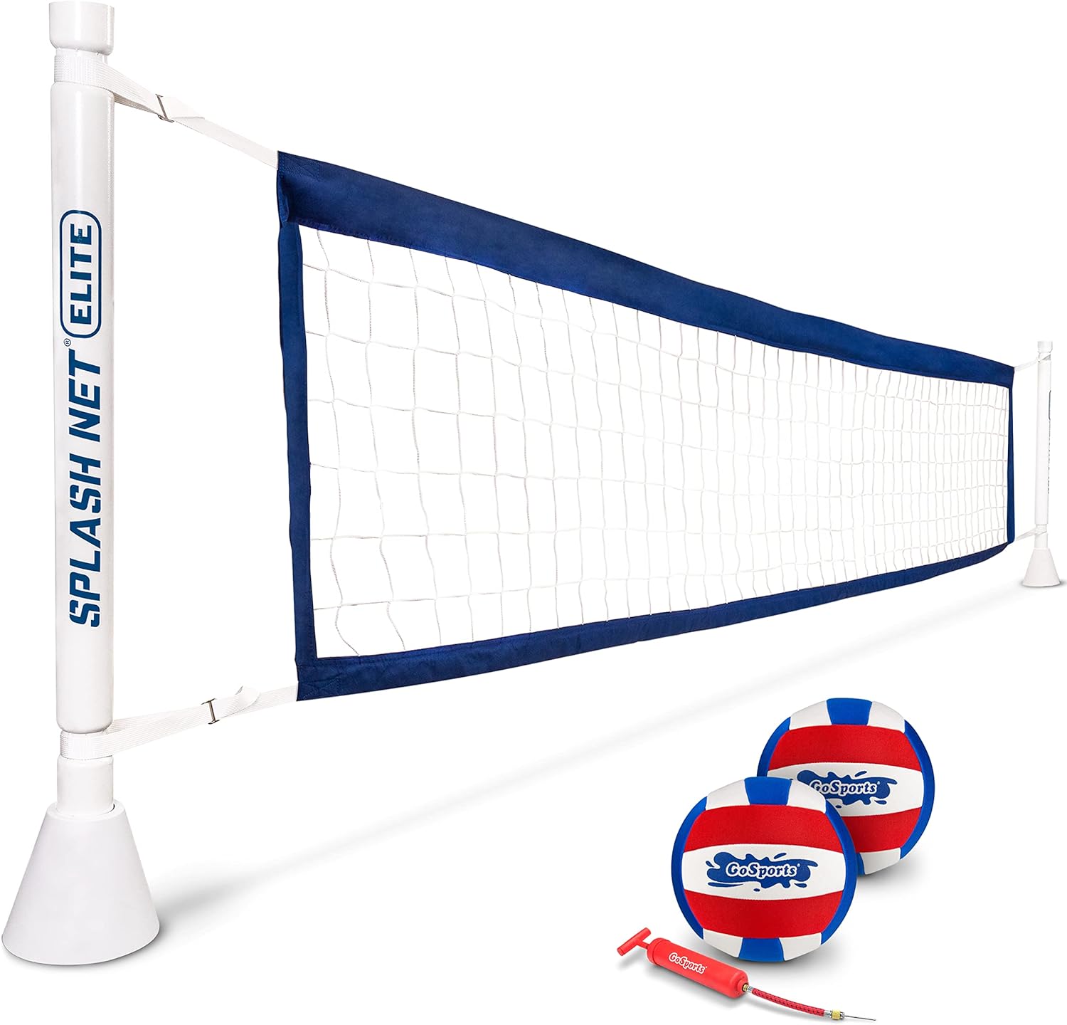 GoSports Deck-Mounted Splash Net Elite Inground Pool Volleyball Game - Permanent Deck Mounted for Inground Pools GoSports Deck-Mounted Splash Net Elite Inground Pool Volleyball Game - Permanent Deck Mounted for Inground Pools