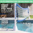 GoSports Deck-Mounted Splash Net Elite Inground Pool Volleyball Game - Permanent Deck Mounted for Inground Pools GoSports Deck-Mounted Splash Net Elite Inground Pool Volleyball Game - Permanent Deck Mounted for Inground Pools