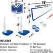 GoSports Splash Hoop 2-in-1 Pool Basketball Hoop & Volleyball Net Game Set GoSports Splash Hoop 2-in-1 Pool Basketball Hoop & Volleyball Net Game Set