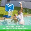 GoSports Splash Hoop 2-in-1 Pool Basketball Hoop & Volleyball Net Game Set GoSports Splash Hoop 2-in-1 Pool Basketball Hoop & Volleyball Net Game Set