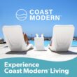 GoSports Coast Modern in Pool Lounge Chair - Waterproof & Weighted Chaise Lounger - Outdoor Pool Furniture for Patio or in Baja Shelf