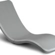 GoSports Coast Modern in Pool Lounge Chair - Waterproof & Weighted Chaise Lounger - Outdoor Pool Furniture for Patio or in Baja Shelf - Gray