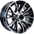 eCustomrim Aluminum Trailer Wheel 15X5 15 Inch Evolution Black 5 Lug On 4.5 Inch Center Rim