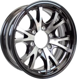 eCustomrim Aluminum Trailer Wheel 16X6 16 Inch Machined Lip Style 6 Lug On 5.5 Inch Center Rim