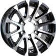 eCustomrim Aluminum Trailer Wheel 16X6 16 Inch Avalanche Black Modular 6 Lug On 5.5 Inch Center