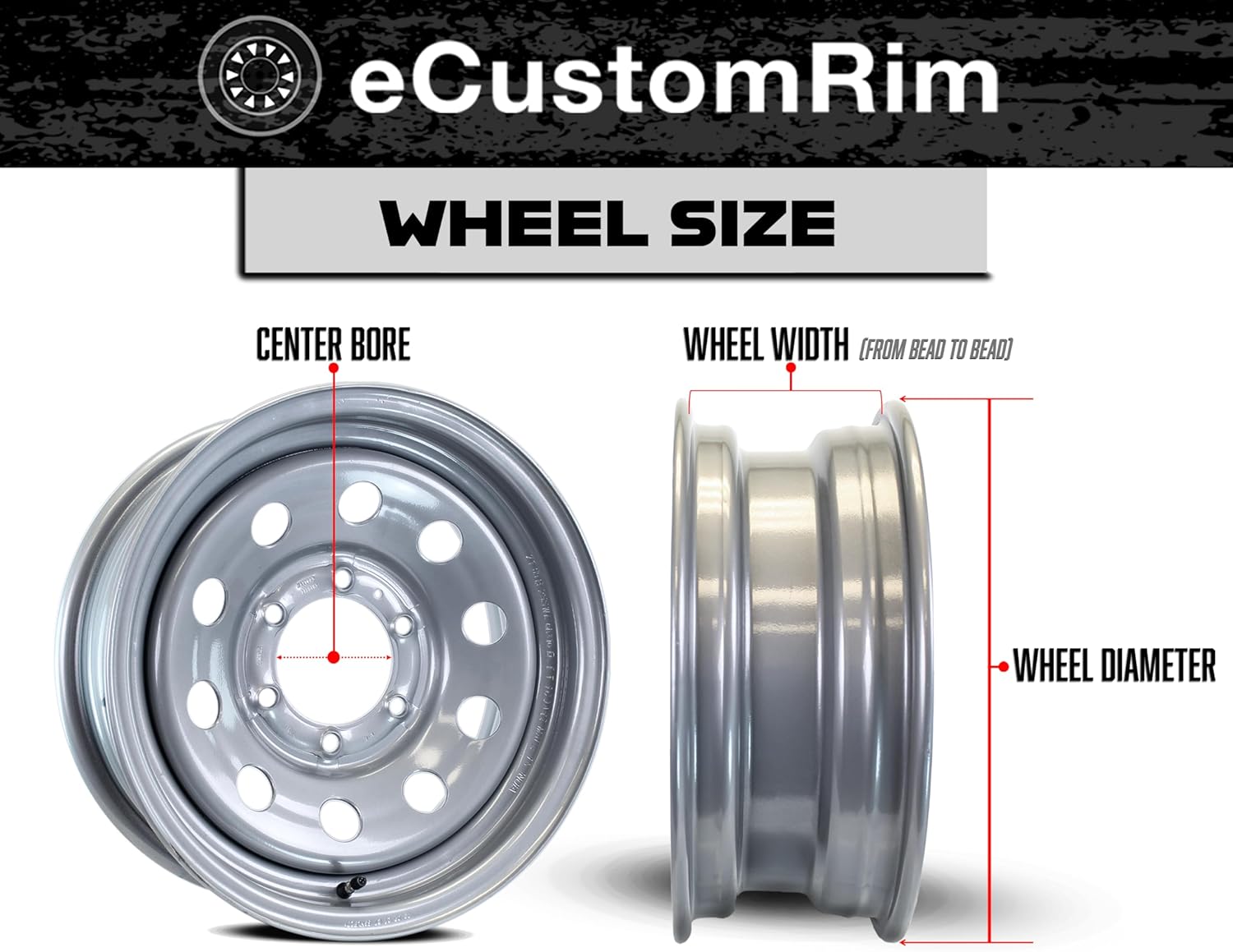 eCustomrim Aluminum Trailer Wheel 15X6 15 Inch Avalanche Style 6 Lug On 5.5 Inch Center Rim eCustomrim Aluminum Trailer Wheel 15X6 15 Inch Avalanche Style 6 Lug On 5.5 Inch Center Rim