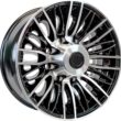 eCustomrim Aluminum Trailer Wheel 16X6 16 Inch Evolution Black 8 Lug On 6.5 Inch Center Rim