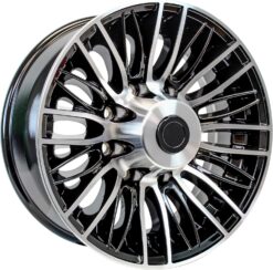 eCustomrim Aluminum Trailer Wheel 16X6 16 Inch Evolution Black 8 Lug On 6.5 Inch Center Rim