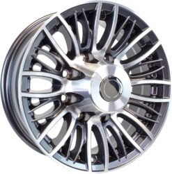 eCustomrim Aluminum Trailer Wheel 16X6 16 Inch Evolution Style 8 Lug On 6.5 Inch Center Rim