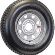 eCustomrim Trailer Tire Rim Assembly ST205/75D14 14 Inch Load C 5 Lug Silver Grey Wheel - 2 Year Warranty w/Roadside
