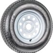 eCustomrim Trailer Tire Rim Assembly ST215/75D14 14 Inch Load Range C 5 Lug White Wheel - 2 Year Warranty w/Roadside