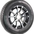 eCustomrim Radial Trailer Tire Rim Assembly 145/R12 12 Inch Load Range D 5 Lug Black Aluminum Rim ST145/R12-6 Year Warranty w/Roadside