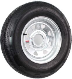 eCustomrim Trailer Tire Rim Assembly ST185/80D13 185/80D 13 Inch Load Range C Galvanized Wheel - 2 Year Warranty w/Roadside