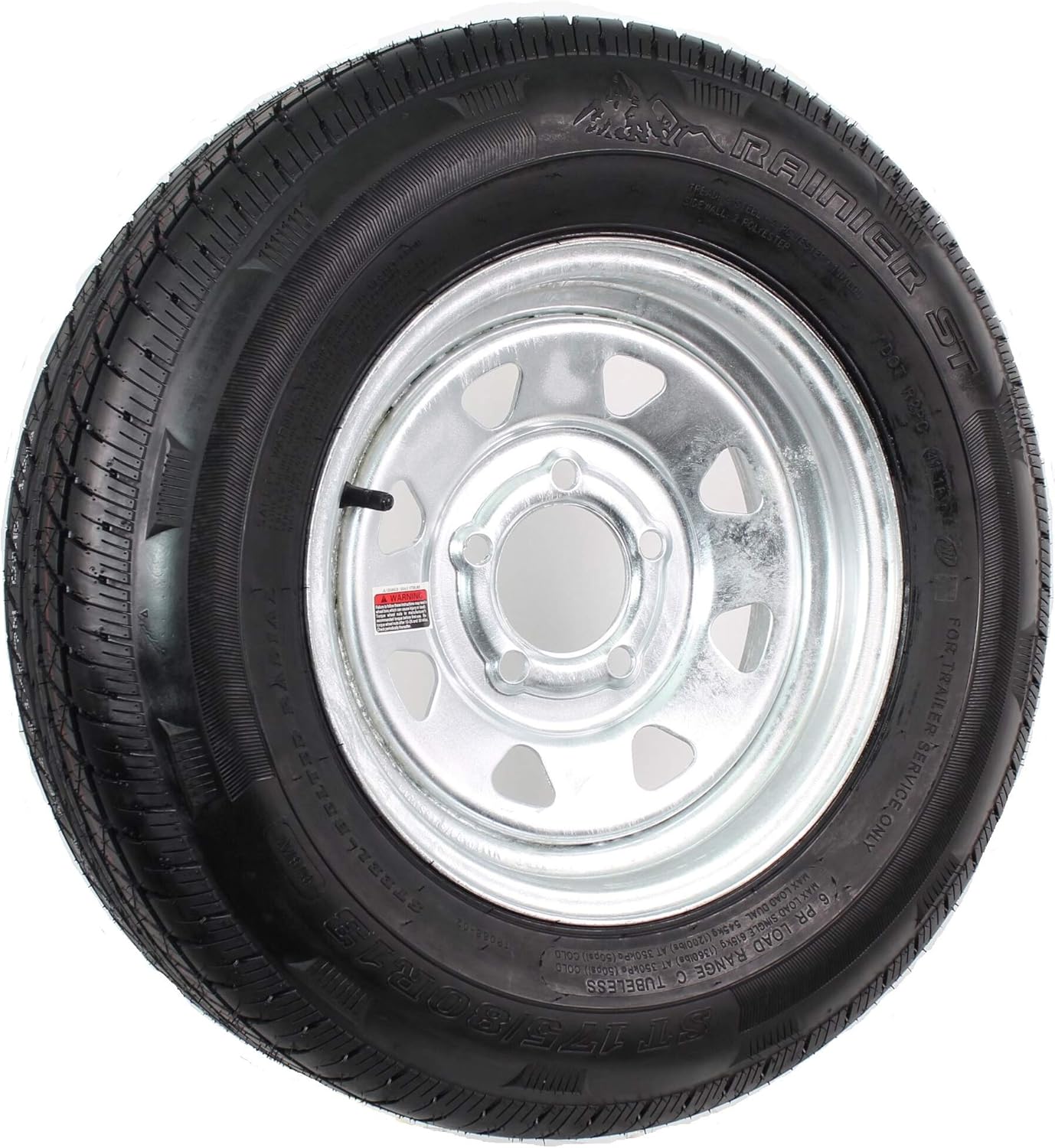 eCustomrim Trailer Tire Rim Assembly ST185/80D13 185/80D 13 Inch Load Range C Galvanized Wheel - 2 Year Warranty w/Roadside eCustomrim Trailer Tire Rim Assembly ST185/80D13 185/80D 13 Inch Load Range C Galvanized Wheel - 2 Year Warranty w/Roadside