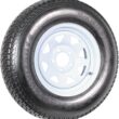 eCustomrim Trailer Tire Rim Assembly ST205/75D14 2057514 F78-14 14 Inch 5 Lug White Wheel - 2 Year Warranty w/Free Roadside