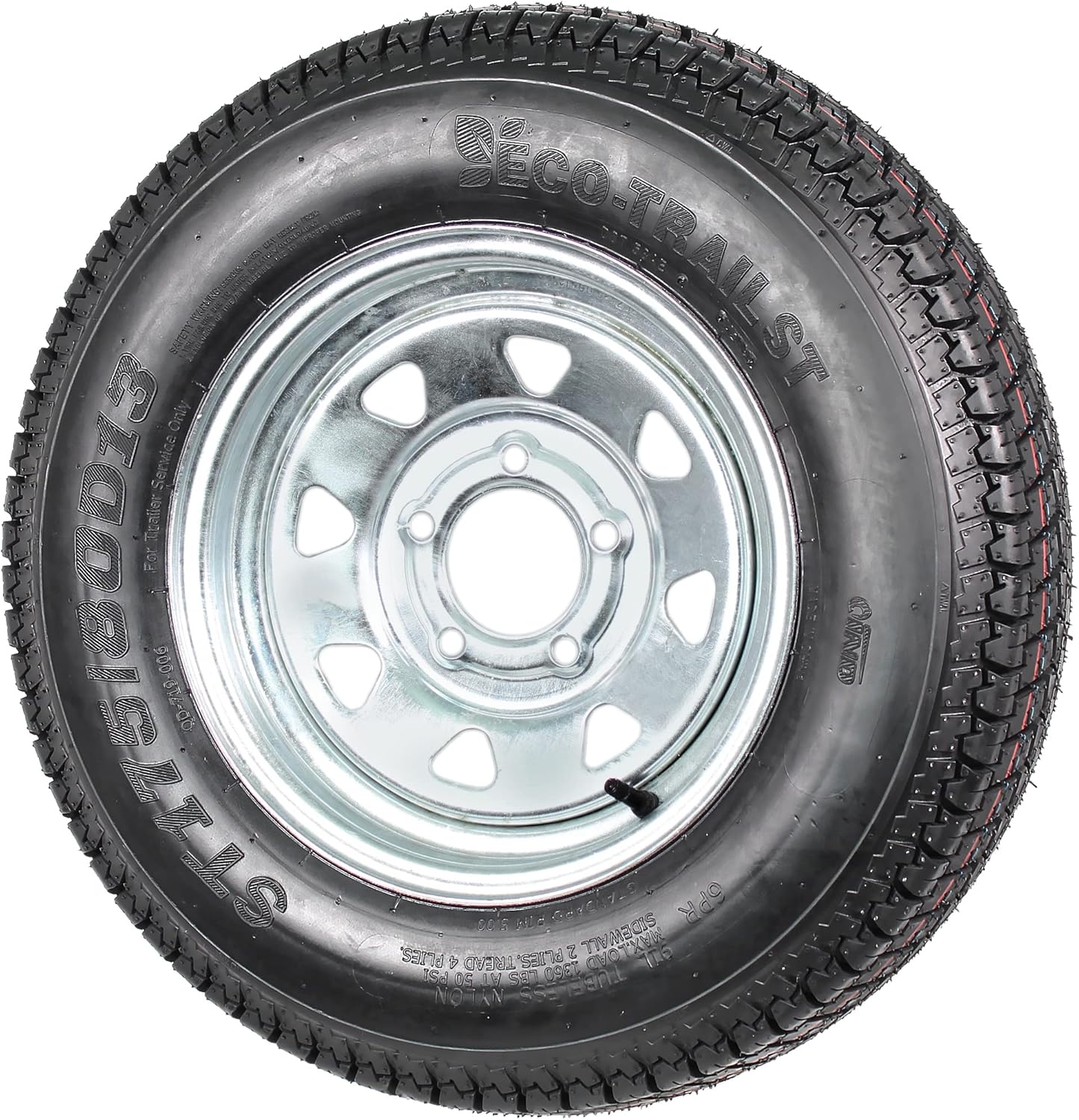 eCustomrim 2-Pack Trailer Tire Rim Assembly ST175/80D13 175/80 13 Inch 5 Lug Galvanized Wheel - 2 Year Warranty w/Free Roadside eCustomrim 2-Pack Trailer Tire Rim Assembly ST175/80D13 175/80 13 Inch 5 Lug Galvanized Wheel - 2 Year Warranty w/Free Roadside