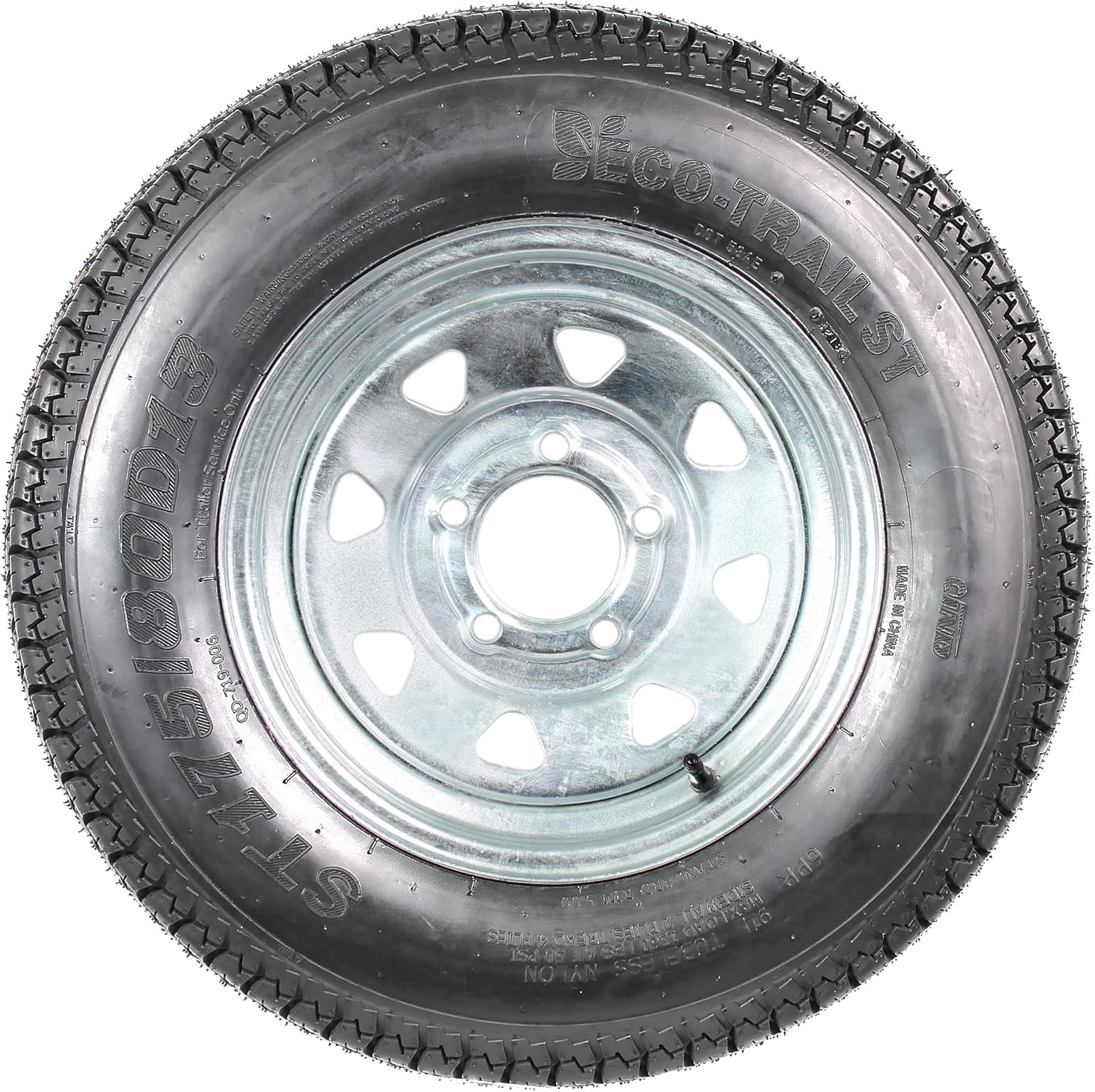 eCustomrim 2-Pack Trailer Tire Rim Assembly ST175/80D13 175/80 13 Inch 5 Lug Galvanized Wheel - 2 Year Warranty w/Free Roadside eCustomrim 2-Pack Trailer Tire Rim Assembly ST175/80D13 175/80 13 Inch 5 Lug Galvanized Wheel - 2 Year Warranty w/Free Roadside