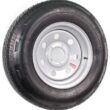 eCustomrim Radial Trailer Tire On Rim ST185/80R13 13 Inch 13X4.5 5 Lug On 4.5 Silver Grey Wheel - 6 Year Warranty w/Roadside