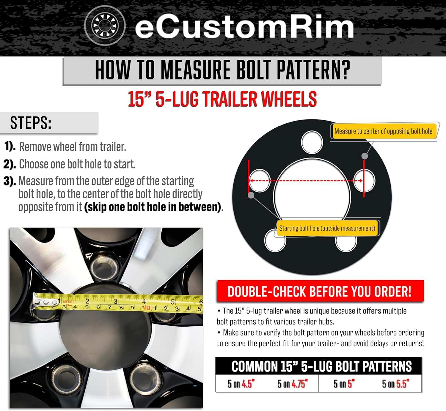 eCustomrim Mounted Trailer Tire Rim Assembly ST215/75D14 14 Inch Load Range C 5 Lug 4.5 Center Silver Grey Wheel - 2 Year Warranty w/Roadside eCustomrim Mounted Trailer Tire Rim Assembly ST215/75D14 14 Inch Load Range C 5 Lug 4.5 Center Silver Grey Wheel - 2 Year Warranty w/Roadside