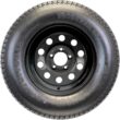 eCustomrim Trailer Tire Rim Assembly ST205/75D15 15 Inch Load Range C 5 Lug On 4.5 Black Wheel - 2 Year Warranty w/Roadside