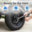 eCustomrim Trailer Tire Rim Assembly ST205/75D15 15 Inch Load Range C 5 Lug On 4.5 Black Wheel - 2 Year Warranty w/Roadside