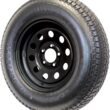 eCustomrim Trailer Tire Rim Assembly ST205/75D15 15 Inch Load Range C 5 Lug On 4.5 Black Wheel - 2 Year Warranty w/Roadside