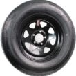 eCustomrim Trailer Tire Rim Assembly ST205/75D14 Load C 14 Inch 5 Lug 4.5 Center Black Wheel - 2 Year Warranty w/Roadside
