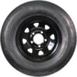 eCustomrim Trailer Tire and Rim Radial ST175/80R13 13 Inch 5 Lug 4.5 Center Black Spoke Wheel - 6 Year Warranty w/Free Roadside