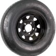 eCustomrim Trailer Tire and Rim Radial ST175/80R13 13 Inch 5 Lug 4.5 Center Black Spoke Wheel - 6 Year Warranty w/Free Roadside