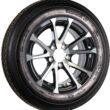 eCustomrim Trailer Tire Aluminum Rim Assembly 4.80-12 480-12 12 Inch 5 Lug Black T07 Wheel - 2 Year Warranty w/Free Roadside