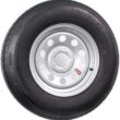 eCustomrim Radial Trailer Tire Rim ST205/75R14 14 Inch 5 Lug On 4.5 Center Silver Grey Modular Wheel - 6 Year Warranty w/Roadside