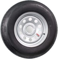 eCustomrim Radial Trailer Tire Rim ST205/75R14 14 Inch 5 Lug On 4.5 Center Silver Grey Modular Wheel - 6 Year Warranty w/Roadside