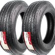 eCustomrim 2-Pack ST225/75R15 DEEP TREAD Heavy Duty Steel Belted Radial Trailer Tire LRD With Curb Guard - 6 Year Warranty w/Roadside