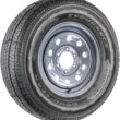 Trailer Tire Fits Goodyear Endurance ST225/75R15 225/75R15 LRE Silver Grey Modular Rim 6 Lug