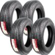 eCustomrim 4-Pack ST225/75R15 DEEP TREAD Heavy Duty Steel Belted Radial Trailer Tire Load E With Curb Guard - 6 Year Warranty w/Roadside