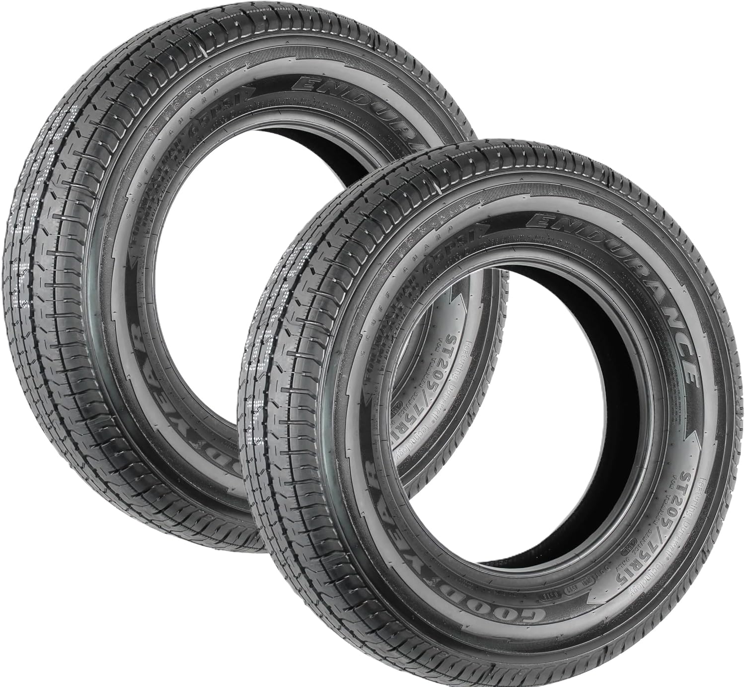 2-Pack Fits Goodyear Endurance All Season Radial Tire ST205/75R15 D/8 107N 2-Pack Fits Goodyear Endurance All Season Radial Tire ST205/75R15 D/8 107N