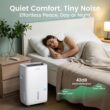 Waykar 80 Pints Energy Star Dehumidifier for Spaces up to 5,000 Sq. Ft at Home, in Basements and Large Rooms with Drain Hose and 1.14 Gallons Water Tank