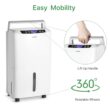 Waykar 34 Pints Energy Star Dehumidifier for Spaces up to 2,000 Sq. Ft at Home, in Basements and Large Rooms with Drain Hose and 0.66 Gallons Water Tank
