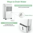 Waykar 34 Pints Energy Star Dehumidifier for Spaces up to 2,000 Sq. Ft at Home, in Basements and Large Rooms with Drain Hose and 0.66 Gallons Water Tank