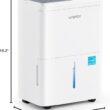 Waykar 2000 Sq. Ft. Energy Star 2025 Dehumidifier for Basement & Home, Adjusts from 15% RH With Drain Hose, Ultra Quiet 35 dB for Bedroom & Bathroom