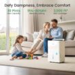 Waykar 2000 Sq. Ft. Energy Star 2025 Dehumidifier for Basement & Home, Adjusts from 15% RH With Drain Hose, Ultra Quiet 35 dB for Bedroom & Bathroom