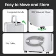 Waykar 120 Pints 2025 Energy Star Home Dehumidifier for Spaces up to 6,000 Sq. Ft, Ideal for Basement, Bathroom and Large Room with Drain Hose, Portable, Auto Defrost and Self-Drying