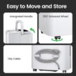 Waykar Max 80 Pint/D(Standard 62Pint/D) Energy Star Home Dehumidifier for Spaces up to 5,000 Sq. Ft, Ideal for Basement, Bathroom and Large Room with Drain Hose, Portable, Auto Defrost and Self-Drying